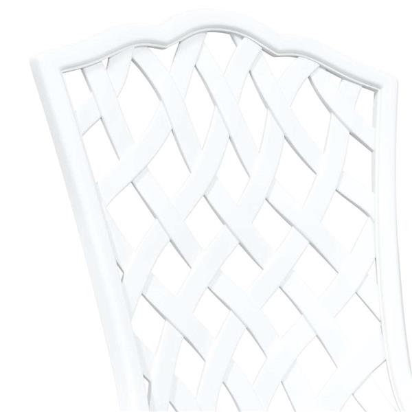 Grote foto vidaxl tuinstoel 2 pcs wit 55 x 56.5 x 91cm aluminium tuin en terras tuinmeubelen