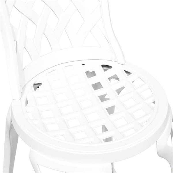 Grote foto vidaxl tuinstoel 2 pcs wit 55 x 56.5 x 91cm aluminium tuin en terras tuinmeubelen