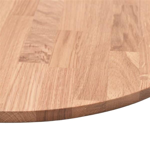 Grote foto vidaxl tafelblad anders lichtbruin 70 x 4 cm massief eikenhout antiek en kunst stoelen en banken