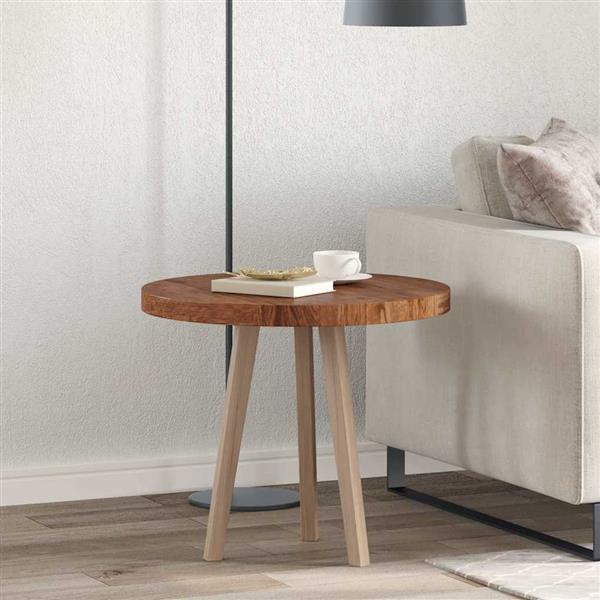 Grote foto vidaxl tafelblad anders donkerbruin 60 x 4 cm massief eikenhout antiek en kunst stoelen en banken