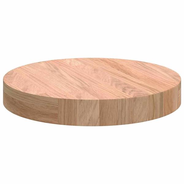 Grote foto vidaxl tafelblad anders lichtbruin 30 x 4 cm massief eikenhout antiek en kunst stoelen en banken