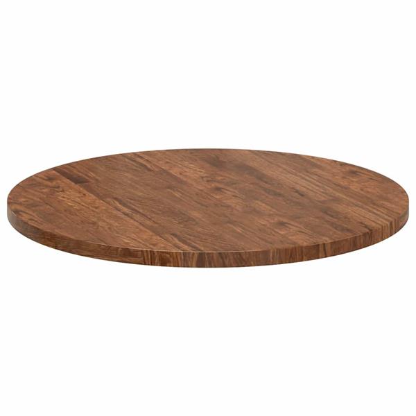 Grote foto vidaxl tafelblad anders donkerbruin 70 x 2.5 cm massief eikenhout antiek en kunst stoelen en banken