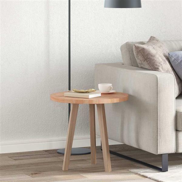 Grote foto vidaxl tafelblad anders lichtbruin 50 x 2.5 cm massief eikenhout antiek en kunst stoelen en banken