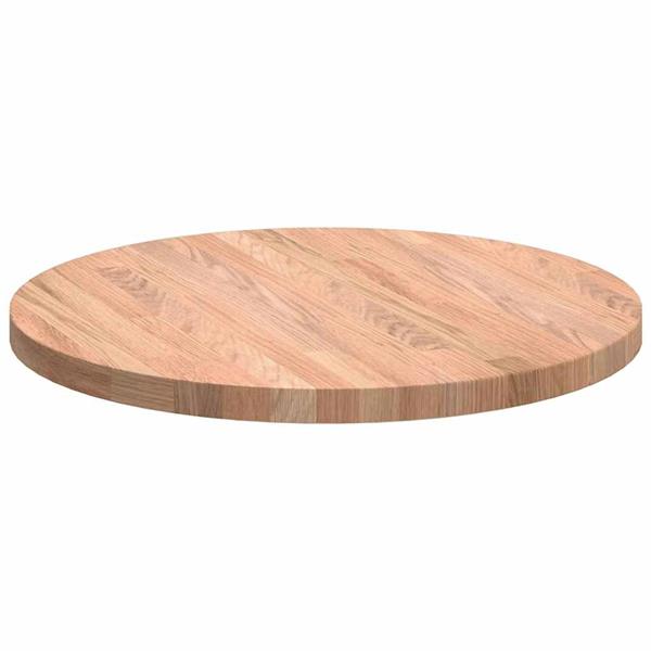 Grote foto vidaxl tafelblad anders lichtbruin 50 x 2.5 cm massief eikenhout antiek en kunst stoelen en banken