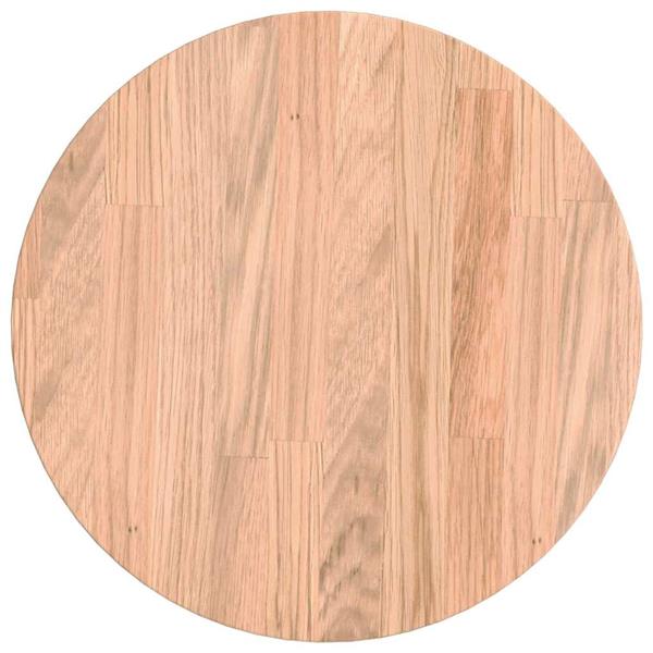 Grote foto vidaxl tafelblad anders lichtbruin 30 x 2.5 cm massief eikenhout antiek en kunst stoelen en banken