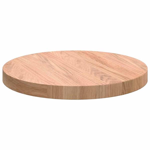Grote foto vidaxl tafelblad anders lichtbruin 30 x 2.5 cm massief eikenhout antiek en kunst stoelen en banken