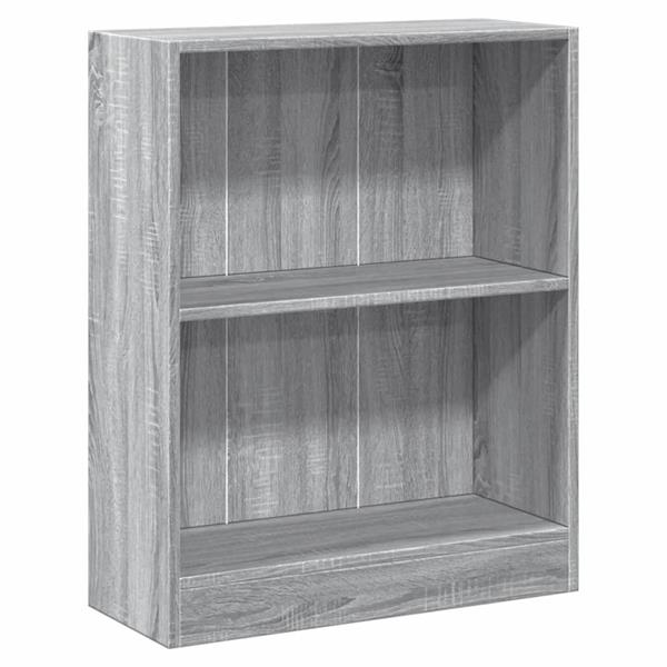 Grote foto vidaxl boekenkast 60x24x76 cm bewerkt hout grijs sonoma eikenkleurig huis en inrichting overige