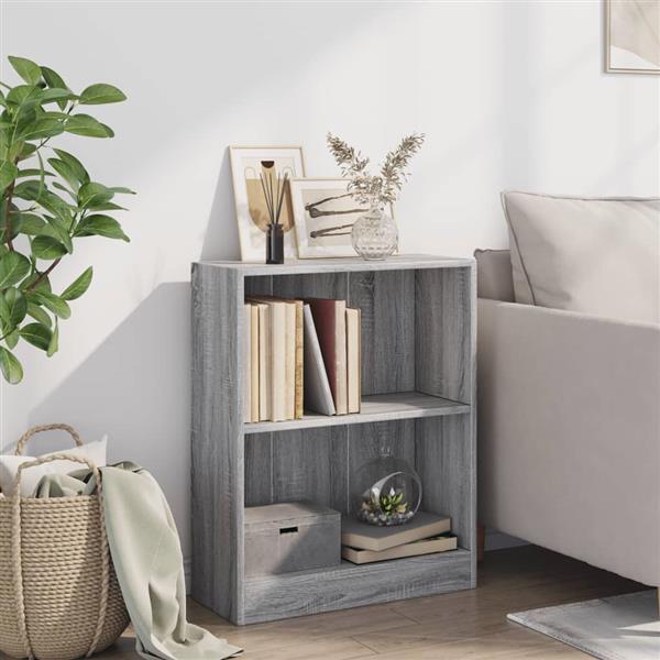 Grote foto vidaxl boekenkast 60x24x76 cm bewerkt hout grijs sonoma eikenkleurig huis en inrichting overige