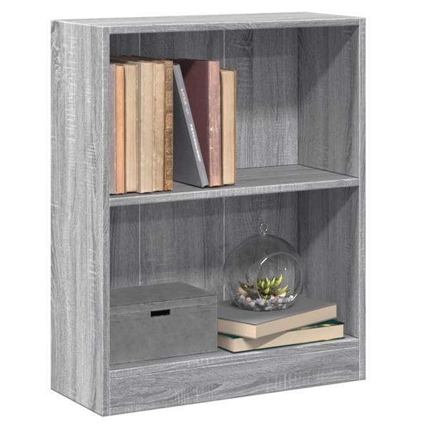 Grote foto vidaxl boekenkast 60x24x76 cm bewerkt hout grijs sonoma eikenkleurig huis en inrichting overige