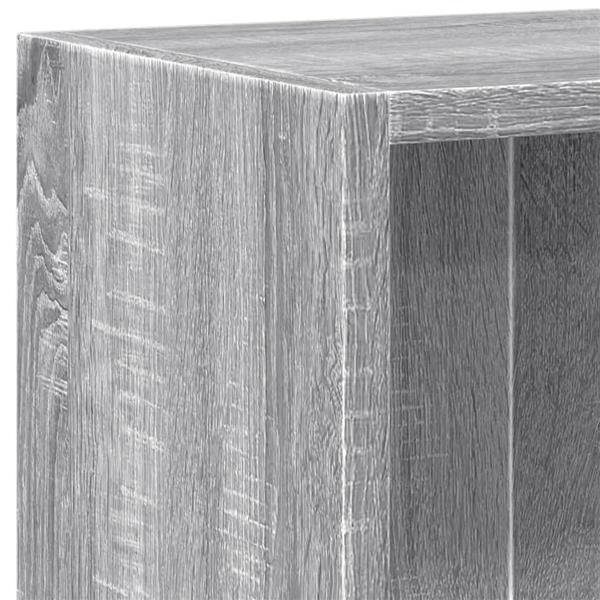 Grote foto vidaxl boekenkast 60x24x76 cm bewerkt hout grijs sonoma eikenkleurig huis en inrichting overige