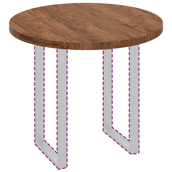 Grote foto vidaxl tafelblad anders donkerbruin 90 x 4 cm massief eikenhout antiek en kunst stoelen en banken