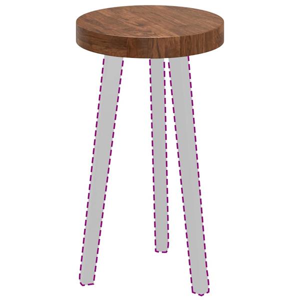 Grote foto vidaxl tafelblad anders donkerbruin 30 x 4 cm massief eikenhout antiek en kunst stoelen en banken