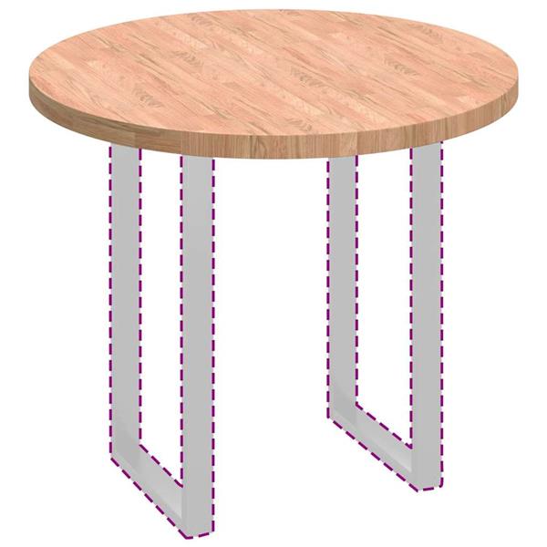 Grote foto vidaxl tafelblad anders lichtbruin 90 x 4 cm massief eikenhout antiek en kunst stoelen en banken