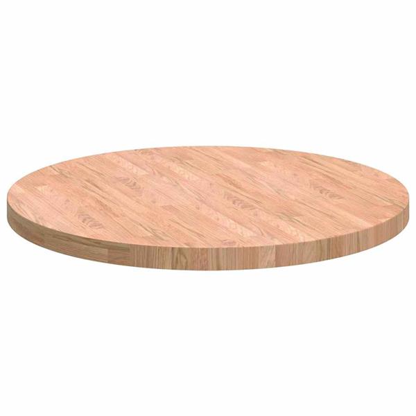 Grote foto vidaxl tafelblad anders lichtbruin 80 x 4 cm massief eikenhout antiek en kunst stoelen en banken