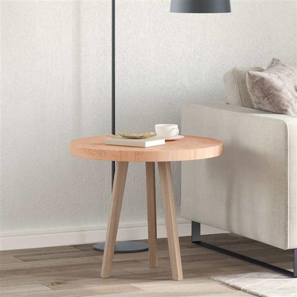 Grote foto vidaxl tafelblad anders lichtbruin 60 x 4 cm massief eikenhout antiek en kunst stoelen en banken