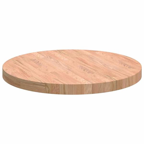 Grote foto vidaxl tafelblad anders lichtbruin 60 x 4 cm massief eikenhout antiek en kunst stoelen en banken