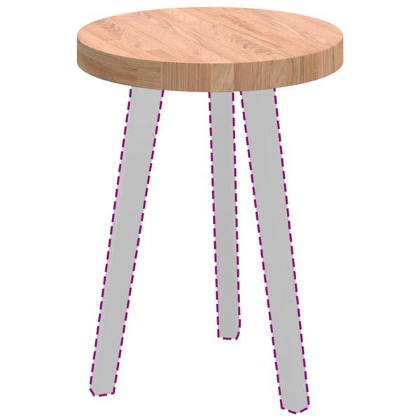 Grote foto vidaxl tafelblad anders lichtbruin 40 x 4 cm massief eikenhout antiek en kunst stoelen en banken