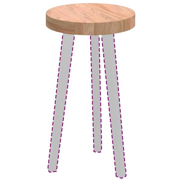 Grote foto vidaxl tafelblad anders lichtbruin 30 x 4 cm massief eikenhout antiek en kunst stoelen en banken