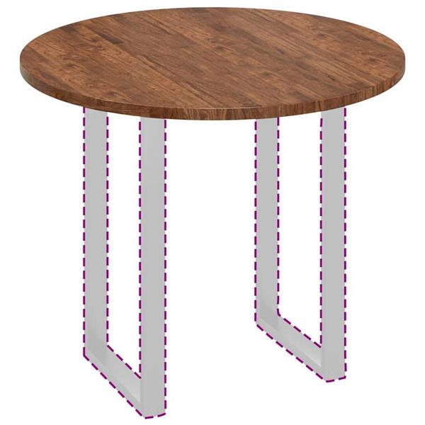Grote foto vidaxl tafelblad anders donkerbruin 90 x 2.5 cm massief eikenhout antiek en kunst stoelen en banken