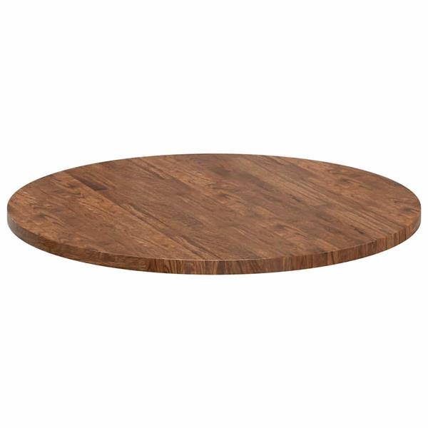 Grote foto vidaxl tafelblad anders donkerbruin 80 x 2.5 cm massief eikenhout antiek en kunst stoelen en banken