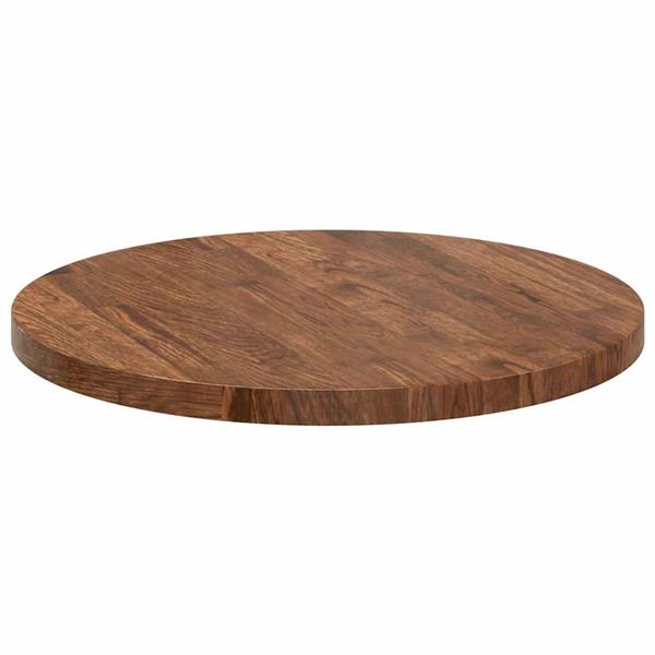 Grote foto vidaxl tafelblad anders donkerbruin 50 x 2.5 cm massief eikenhout antiek en kunst stoelen en banken