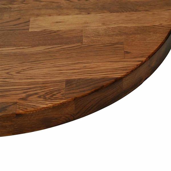 Grote foto vidaxl tafelblad anders donkerbruin 50 x 2.5 cm massief eikenhout antiek en kunst stoelen en banken