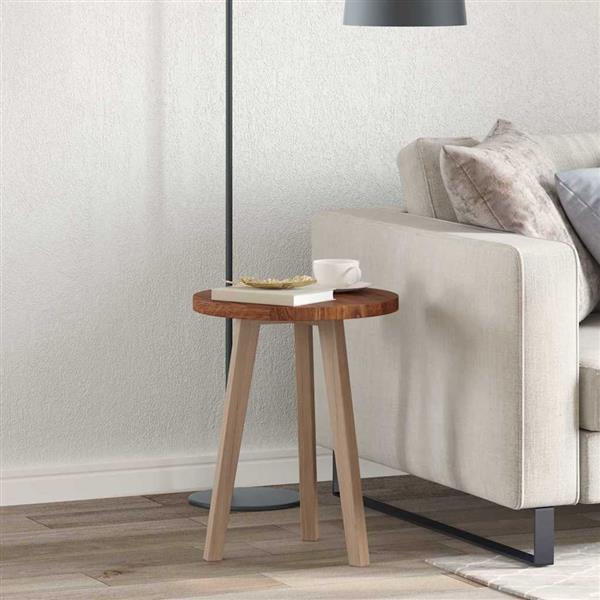 Grote foto vidaxl tafelblad anders donkerbruin 40 x 2.5 cm massief eikenhout antiek en kunst stoelen en banken