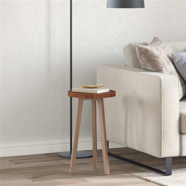 Grote foto vidaxl tafelblad anders donkerbruin 30 x 2.5 cm massief eikenhout antiek en kunst stoelen en banken