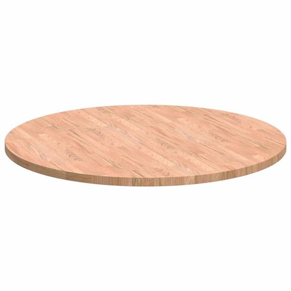 Grote foto vidaxl tafelblad anders lichtbruin 90 x 2.5 cm massief eikenhout antiek en kunst stoelen en banken
