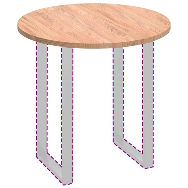 Grote foto vidaxl tafelblad anders lichtbruin 80 x 2.5 cm massief eikenhout antiek en kunst stoelen en banken
