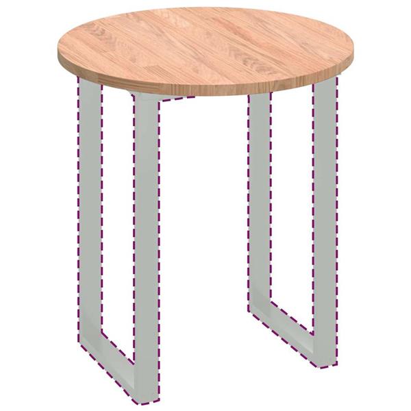 Grote foto vidaxl tafelblad anders lichtbruin 70 x 2.5 cm massief eikenhout antiek en kunst stoelen en banken
