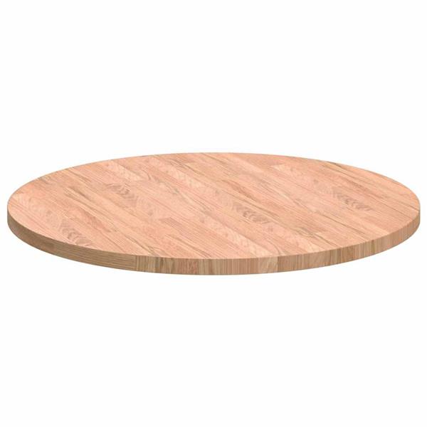 Grote foto vidaxl tafelblad anders lichtbruin 70 x 2.5 cm massief eikenhout antiek en kunst stoelen en banken