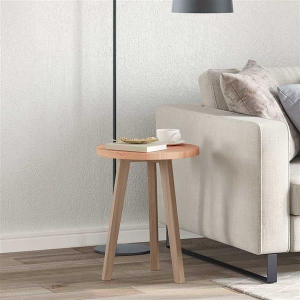 Grote foto vidaxl tafelblad anders lichtbruin 40 x 2.5 cm massief eikenhout antiek en kunst stoelen en banken