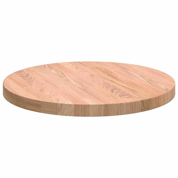 Grote foto vidaxl tafelblad anders lichtbruin 40 x 2.5 cm massief eikenhout antiek en kunst stoelen en banken
