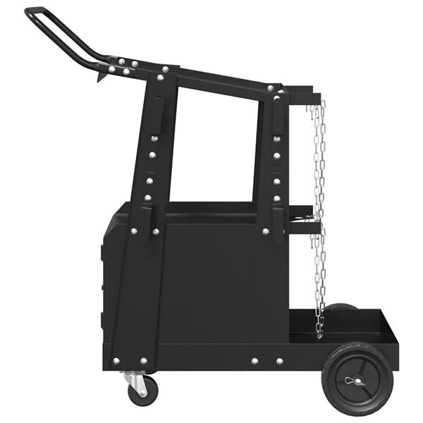 Grote foto vidaxl laswagen zwart 90 x 46 x 96 cm staal doe het zelf en verbouw gereedschappen en machines