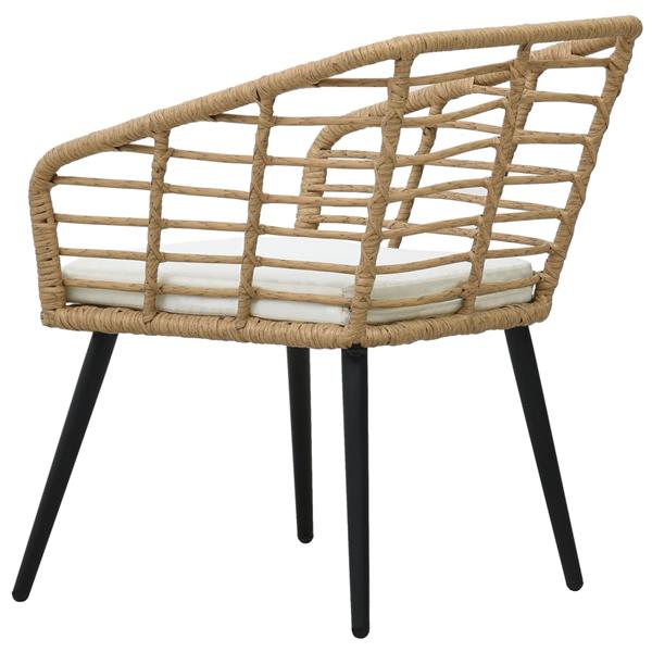 Grote foto vidaxl tuinstoelen 2 st met kussens poly rattan eikenkleurig tuin en terras tuinmeubelen