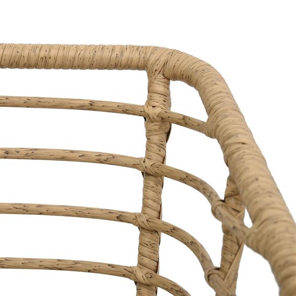 Grote foto vidaxl tuinstoelen 2 st met kussens poly rattan eikenkleurig tuin en terras tuinmeubelen