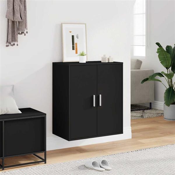 Grote foto vidaxl schoenenkast 60x35x70 cm bewerkt hout zwart huis en inrichting overige