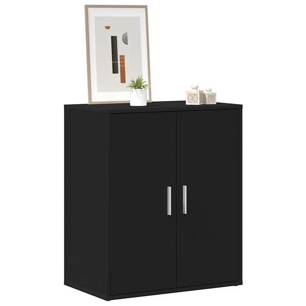 Grote foto vidaxl schoenenkast 60x35x70 cm bewerkt hout zwart huis en inrichting overige