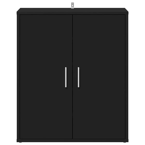 Grote foto vidaxl schoenenkast 60x35x70 cm bewerkt hout zwart huis en inrichting overige