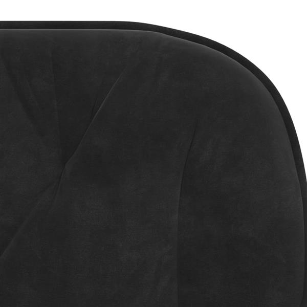 Grote foto vidaxl eetkamerstoelen 2 st fluweel zwart huis en inrichting stoelen