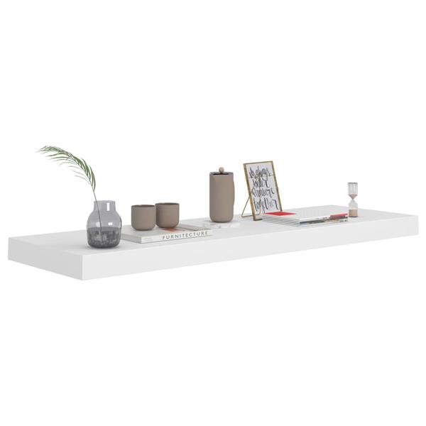 Grote foto vidaxl wandschappen zwevend 2 st 80x23 5x3 8 cm mdf wit huis en inrichting woningdecoratie