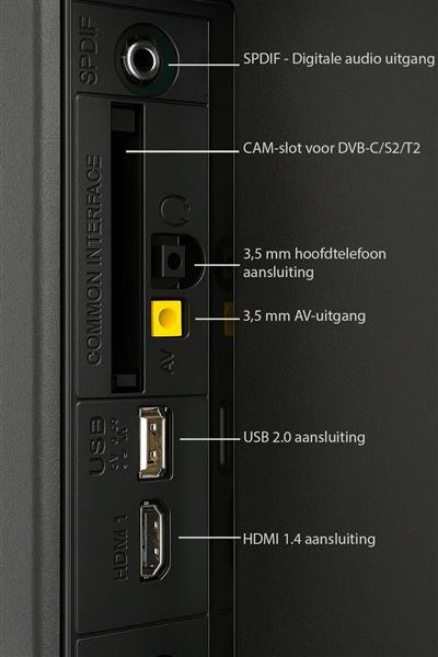 Grote foto quantis 24 androidtv 12 volt led tv 24hl250a12v audio tv en foto overige tv