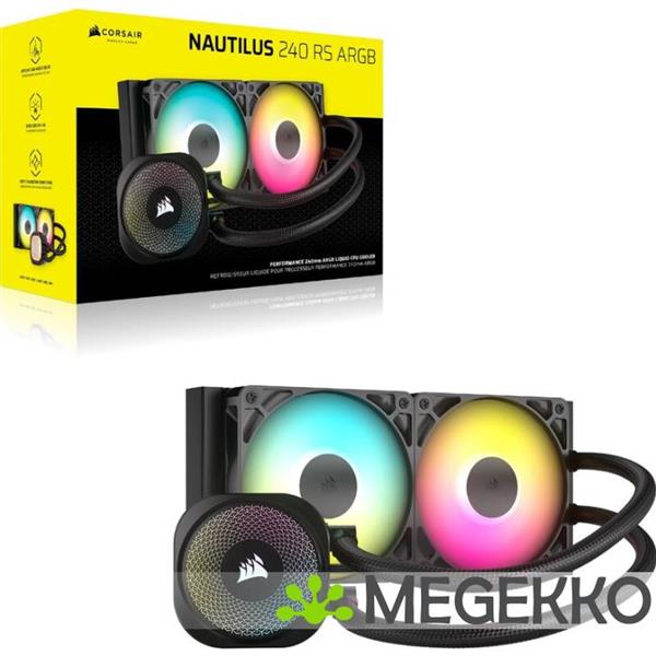 Grote foto corsair nautilus 240 rs argb black computers en software overige computers en software