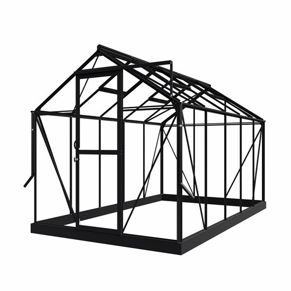 Grote foto tuinkas mary iii zwart vg 3 mm tuin en terras kassen en kweekspullen