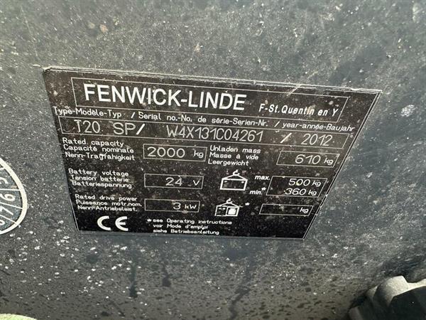 Grote foto vs 22336 elektrische meerijd palletwagen linde t 20 sp doe het zelf en verbouw hefwerktuigen