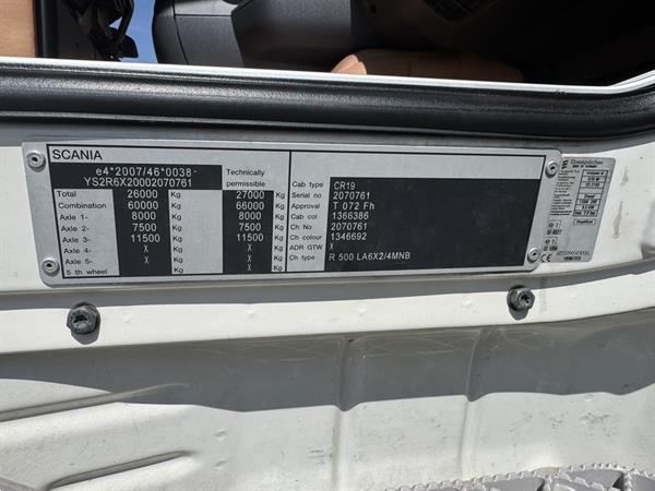 Grote foto scania r500 v8 6x2 full air retarder automaat euro 5 2012 dutch registration doe het zelf en verbouw vrachtwagens