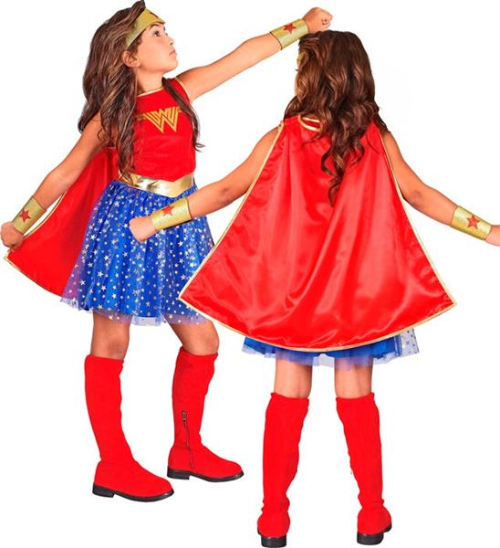 Grote foto wonder girl rood blauw verzamelen overige verzamelingen