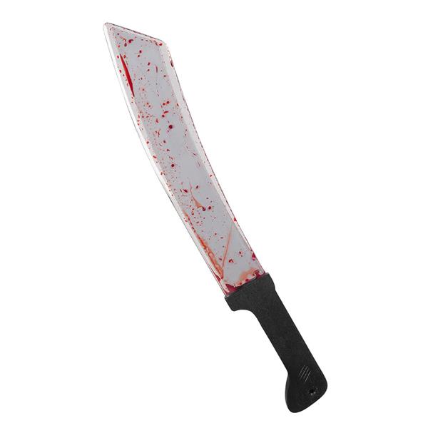 Grote foto halloween nep machete bloed 51cm verzamelen overige verzamelingen