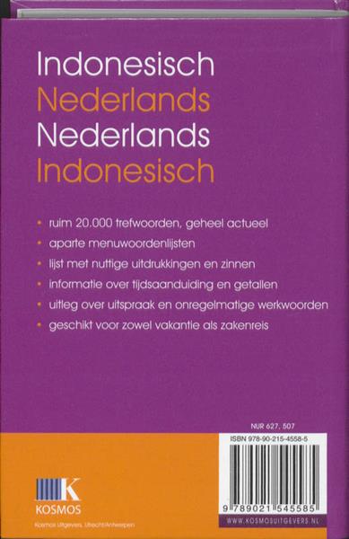 Grote foto indonesisch nederlands nederlands indonesisch kosmos mini woordenboek boeken woordenboeken